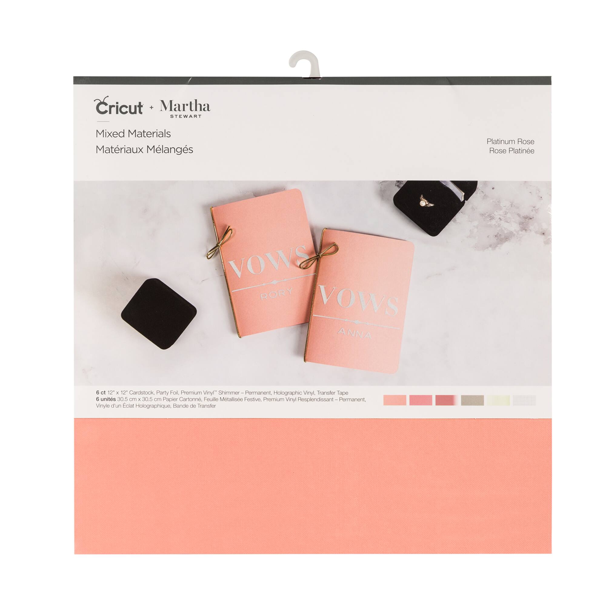 Cricut® Martha Stewart Mixed Materials Platinum Rose Sampler